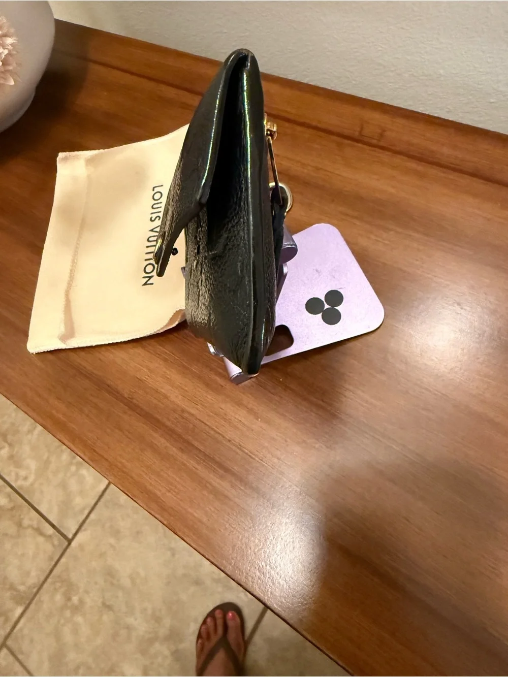 Louis Vuitton Black Monogram Envelope Wallet 💯authentic